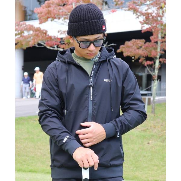 パーカー (RM)「LUXE/R GOLF」ストレッチ クロス ジップパーカー メンズ