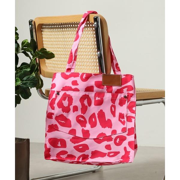 トートバッグ Crossi レオパードプリントトートバッグ レディース