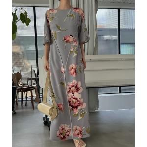 「WILLFULLY」 半袖ワンピース FREE グレー レディース