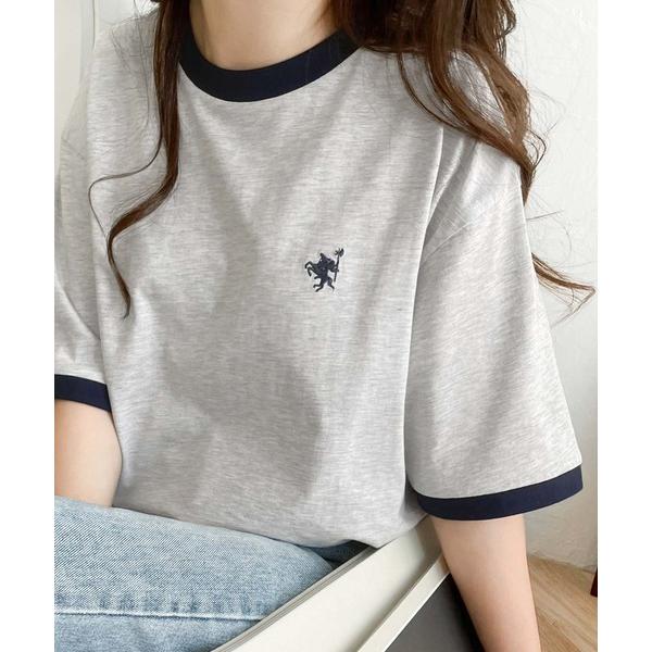 「Java」 半袖Tシャツ LARGE 杢グレー レディース