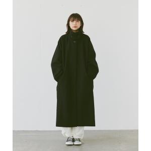 flaner ステンカラーコート LARGE ブラック レディース : ZOZOTOWN