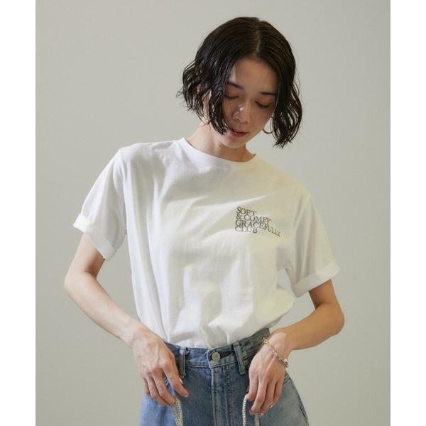 「AMERICANA」 半袖Tシャツ FREE オフホワイト レディース