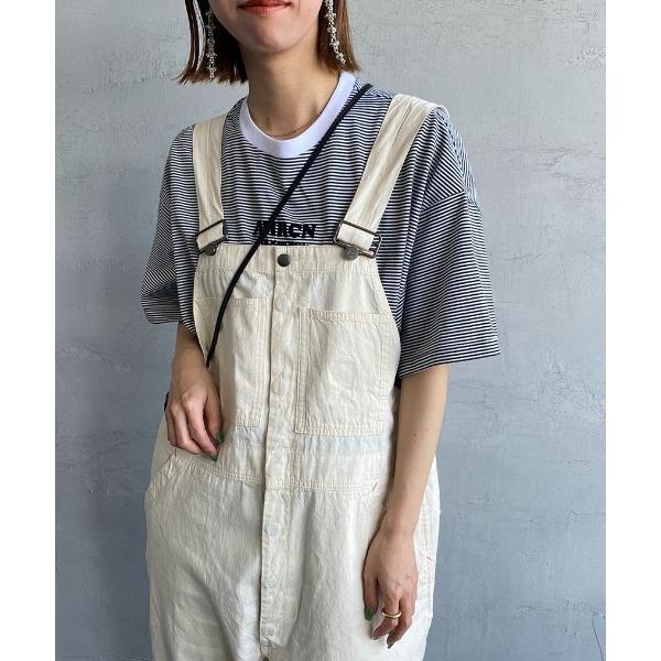 「AMERICANA」 半袖Tシャツ ONE SIZE ブラック レディース