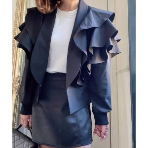 「M y u」 ジャケット FREE ブラック レディース