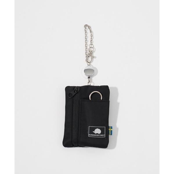 パスケース リール付き多機能ポーチ「撥水加工」