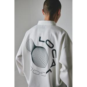 「Local GOLF」 長袖ポロシャツ LARGE ホワイト メンズ