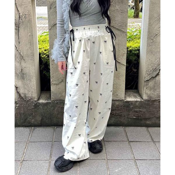 パンツ ribbonトラックパンツ レディース