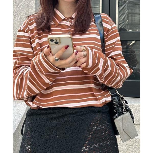 tシャツ ボーダーラガートップス レディース