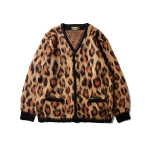 カーディガン 「UNIVERD72/ユニバード」MOHAIR TOUCH KNIT CARDIGAN / アソート 総柄 モヘアタッチ 起毛 ニット