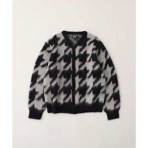 カーディガン FAF (FAKE AS FLOWERS) / フェイク アズ フラワーズ HOUNDSTOOTH CARDIGAN メンズ