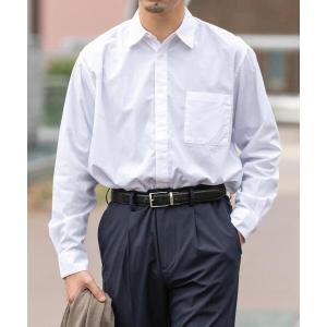 グレー プリーツ 半袖シャツ BRICK＆SONS シャツ リラックスバックプリーツシャツ「スレートグレー
