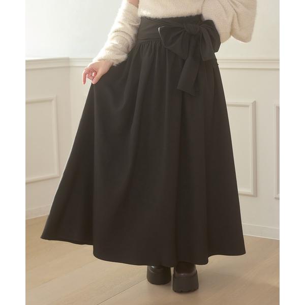 スカート Ribbon flare volume skirt / リボンフレアボリュームスカート