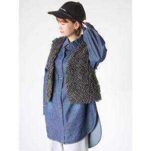 ベスト ジレ ショートボアベスト レディース
