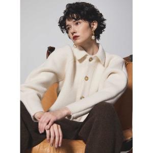 コート アウター リバーシブルレースニットジャケット レディース