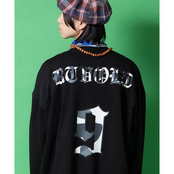 tシャツ a.p.o.v. カモフラロゴプリントバックナンバリングオーバーサイズカットソー メンズ ...