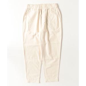 パンツ コットンフランネルイージーテーパード レディース