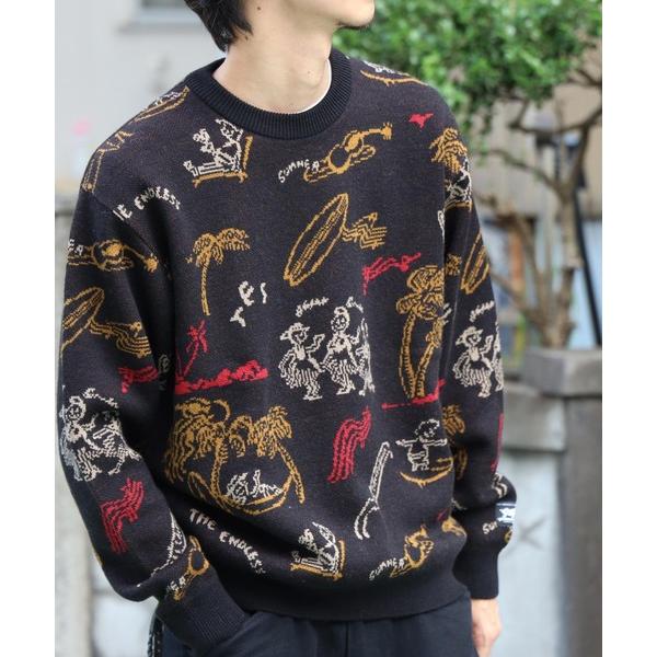 セーター ニット 「WEB / FLAG SHOP限定」ALOHA JQ KNIT CREW NEC...