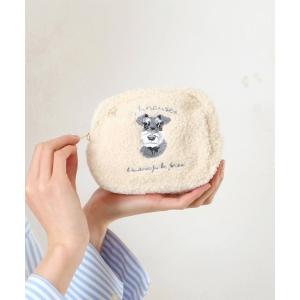 トートバッグ 「 polka polka / ポルカポルカ 」 アニマル ボア刺繍ポーチ　SDI レディース メンズ