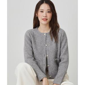 カーディガン 「手洗い可」ジャケット風カーディガン レディース