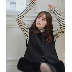 ベスト ジレ 裾ファージレ レディース