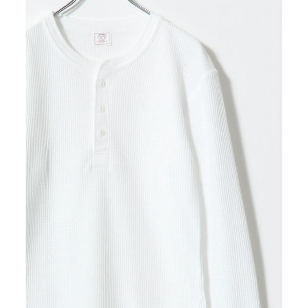 tシャツ 2025AW JEMORGAN/ジェーイーモーガン ワッフル/フライス ヘンリーネック長袖...