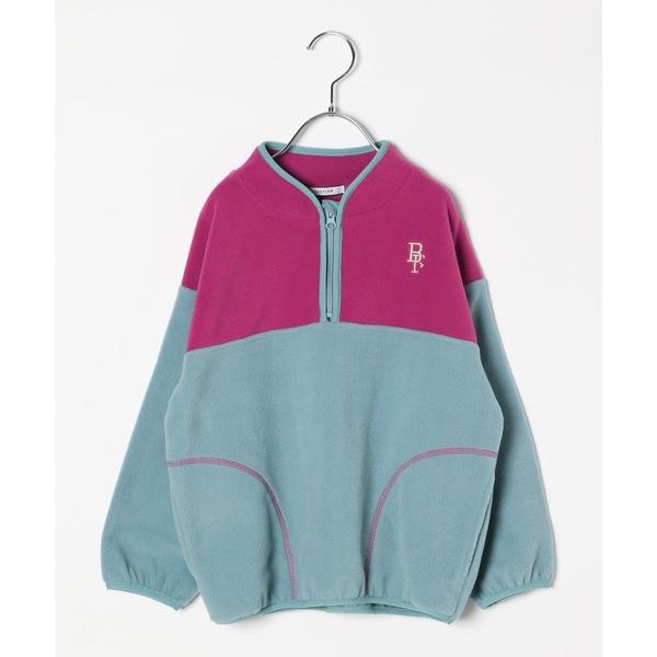 「ユニセックスで着用可♪」フリースハーフジッププルオーバー(KIDS) キッズ 子供服 男の子 女の...