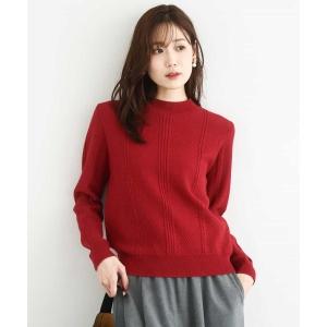 ニット セーター ミニケーブル編みニット/洗える レディース