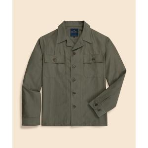 コート ジャケット コットン／ウール　リップストップ　シャツジャケット メンズ