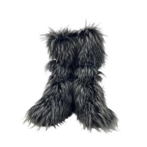 ブーツ 「Never mind the XU」belt fur boots / 「ネバーマインド ザ エックスユー」ベルトファーブーツ メンズ レディ