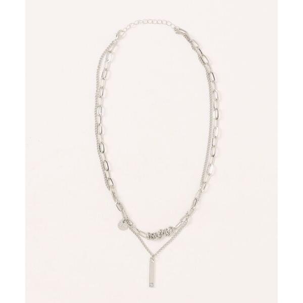 ネックレス 二連チェーンデザインネックレス/ユニセックス(2)(T3) レディース メンズ