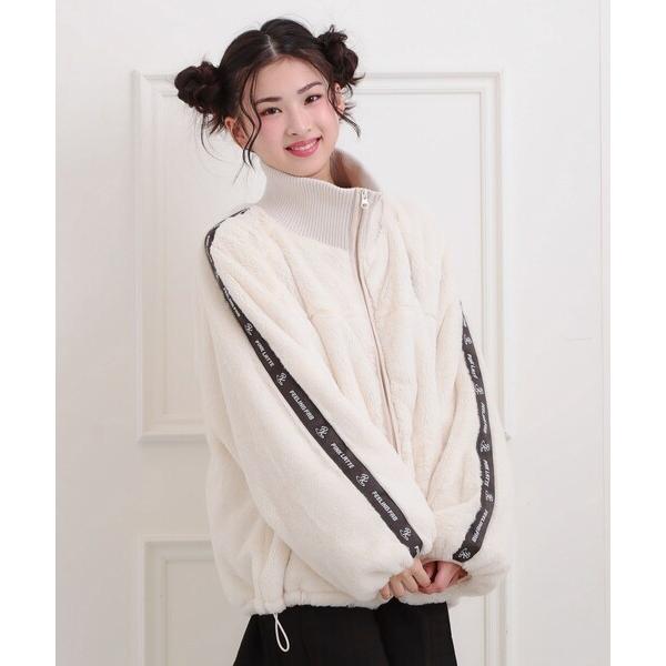 ブルゾン アウター フェイクファーリブハイネックブルゾン キッズ 子供服 女の子