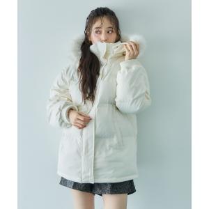 ブルゾン アウター マルチｗａｙファーフード中綿ブルゾン レディース