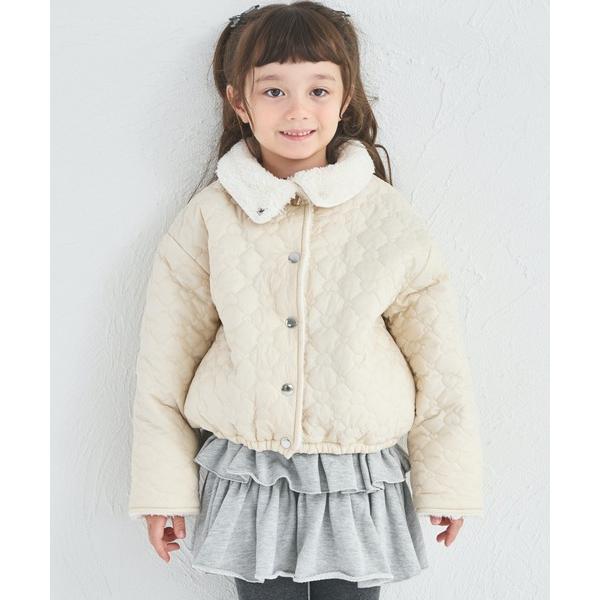 ブルゾン アウター 「ましゅまろボア」洗える/軽い/ふんわり 裏ボア ハートキルティング  ブルゾン...