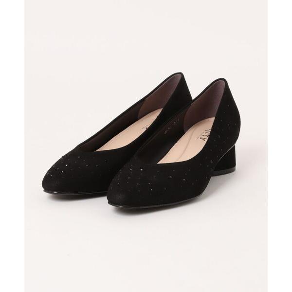 パンプス ホットフィックスラウンドトゥパンプス