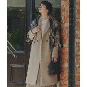 コート チェスターコート ウールモッサダブルチェスターコート レディース