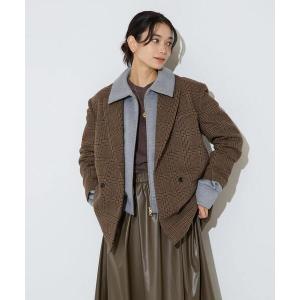 ジャケット テーラードジャケット ピークドダブルジャケット レディース