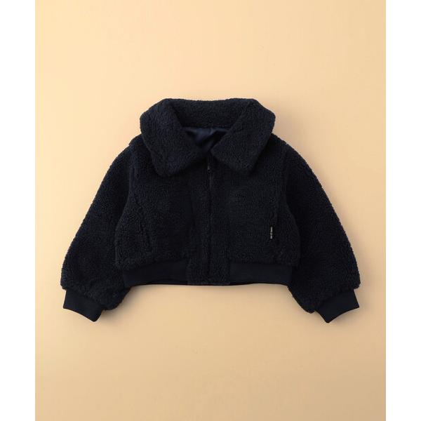 ブルゾン アウター 「雑誌掲載商品」ボアフリース ショート ブルゾン(ベビーサイズ) キッズ 子供服...