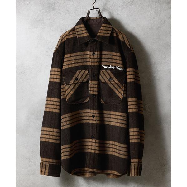 シャツ W/T LARGE PLAID MELTON CPO SHIRT / ウール ブレンド チェ...