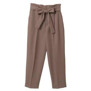 パンツ タックハイウエストパンツ レディース