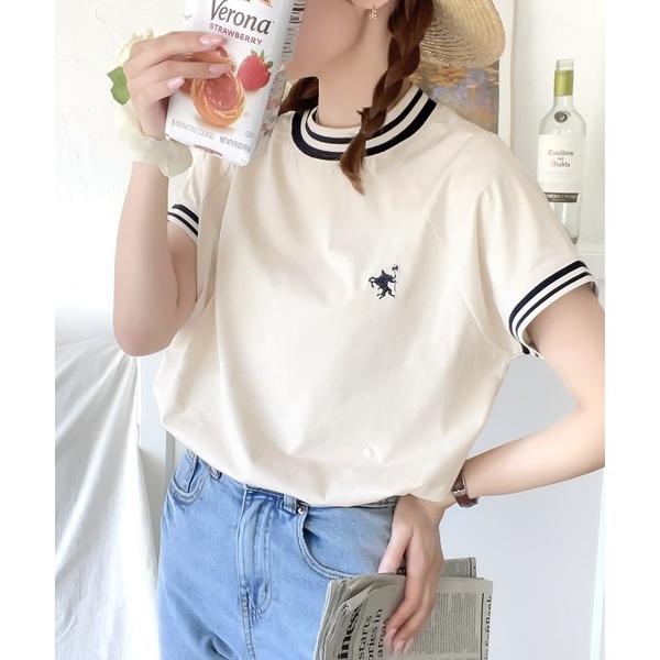 「Java」 半袖カットソー MEDIUM アイボリー レディース