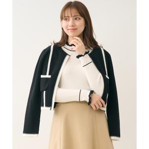 「LAISSE PASSE」 ニットカーディガン MEDIUM ブラック レディース