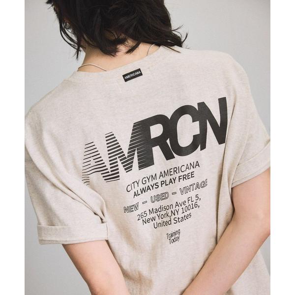 「AMERICANA」 半袖Tシャツ FREE ホワイト系その他5 レディース