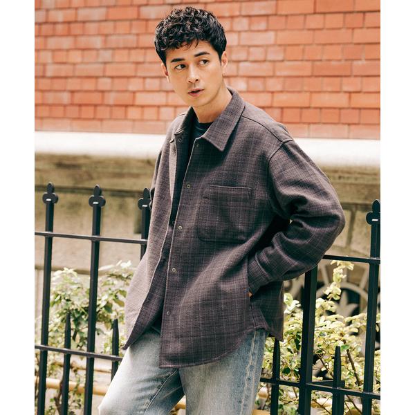 シャツ コットン ツイード リングドット シャツ メンズ レディース