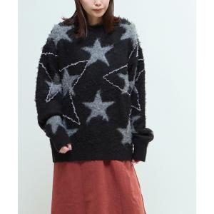 ニット セーター STAR ALLOVER STITCH KNIT PULLOVER レディース メンズ