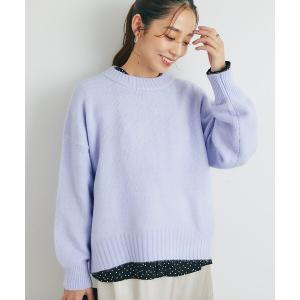 ニット セーター 「人気アイテム・デイリーに活躍」ヤクライククルーネックニット レディース