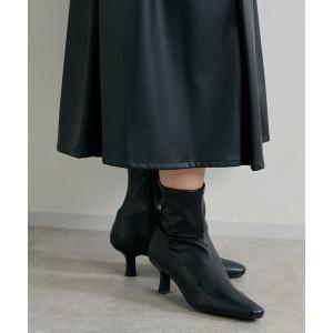 ブーツ 「EVOL(イーボル)」プレーンショートブーツ レディース