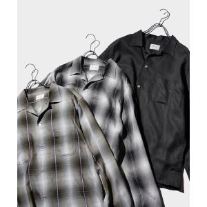 シャツ TOWNCRAFT / タウンクラフト 60S OMBRE OPEN COLLAR SHIRT MADE IN JAPAN オンブレチェック