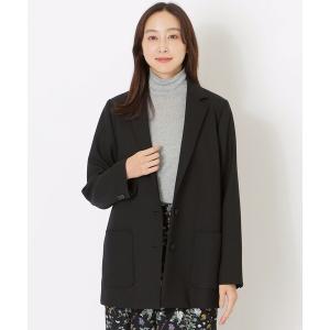 ジャケット テーラードジャケット ウールミックスダブルクロスジャコット レディース