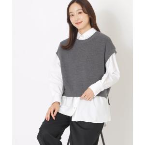 ベスト ジレ ニットベスト レディース