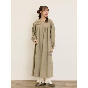 ワンピース 「マカベアリス×Samansa Mos2」刺繍ワンピース「S/Mサイズ」